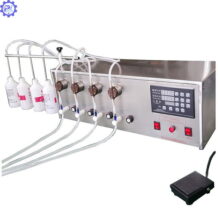 Máy Chiết Rót Dạng Lỏng 8 Vòi Bán Tự Động 6 may chiet rot dang long 8 voi ban tu don