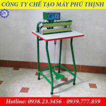 máy hàn miệng túi dập chân má đồng 500mm