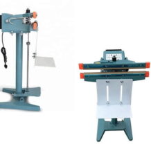 máy hàn miệng túi dập chân PFS có giá đỡ