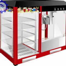 Máy Làm Bắp Rang Bơ 3 Khay Có Tủ Kính 9 khung may bang thep chac chan khong rung lac