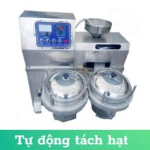 Máy Ép Dầu Thực Vật DH-50 8 may co the tu dong lam sach va tach vo lua giup chat luong dau ep trong va thom hon