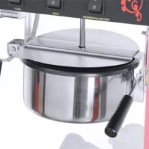 Máy Làm Bắp Rang Bơ 3 Khay Có Tủ Kính 8 noi chua bang thep chong gi dam bao an toan