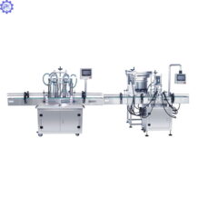 Dây chuyền chiết rót dung dịch 4 đầu piston tự động