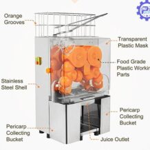 Máy Vắt Nước Cam Tự Động 20 Trái/Phút 8 cau tao may vat nuoc cam tu dong 20 phut don gian de thao tac