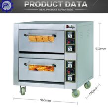 Lò Nướng Bánh Pizza 2 Tầng Độc Lập 9 lo nuong 2 tang doc lap co kich thuoc nho gon