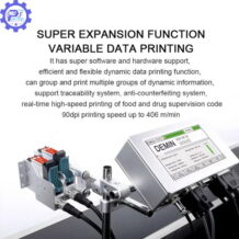 Máy Indate Phun Nhiệt Tự Động HC600 8 may in phun nhiet tu dong HC 600 co kha nang hoat dong lien tuc voi toc do cao