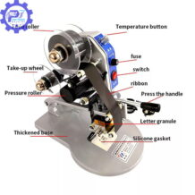 may indate ribbon thu cong DY 8 co co che hoat dong don gian de van hanh va khong ton nhan cong