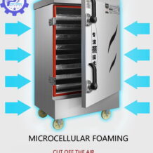 Tủ Nấu Cơm Công Nghiệp 6 Khay 9 dung tich tu nau lon tiet kiem thoi gian