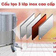 Nồi Nấu Cháo 80L 7 thiet ke thanh noi 3 lop tiet kiem dien