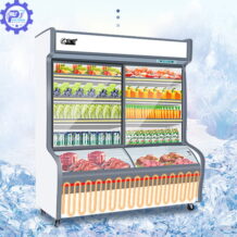 Tủ Trưng Bày Thực Phẩm DC-1200H 10 tu bao quan thiet ke 2 tang voi kha nang tru mat va dong lanh