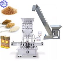 Máy chiết hạt dạng hũ có gầu cấp liệu