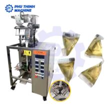 Máy Đóng Gói Yaourt Sữa Chua 7 Máy đóng gói dung dịch dạng sệt dạng túi tam giác