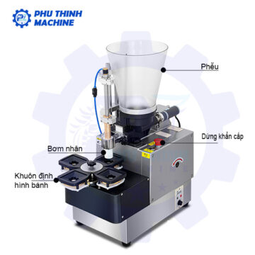 Máy làm hoành thánh bán tự động Phú Thịnh