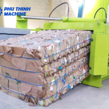 Máy ép giấy phế liệu giá rẻ dạng ngang công suất lớn