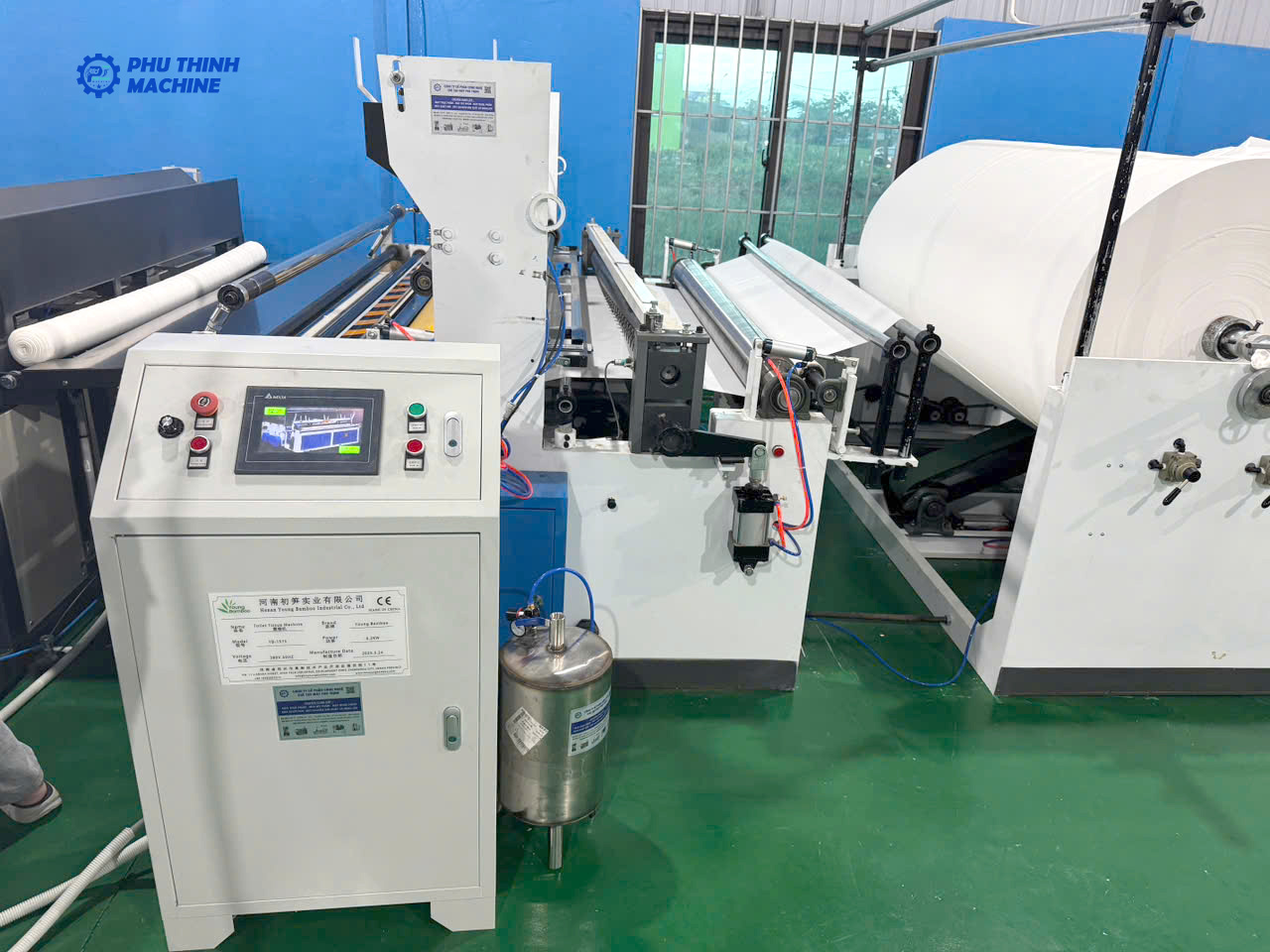 Dây chuyền sản xuất giấy vệ sinh dạng cuộn tại Thanh Hoá