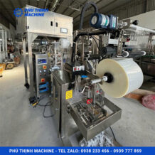 Máy đóng gói trà túi lọc 2 lớp có tem chỉ