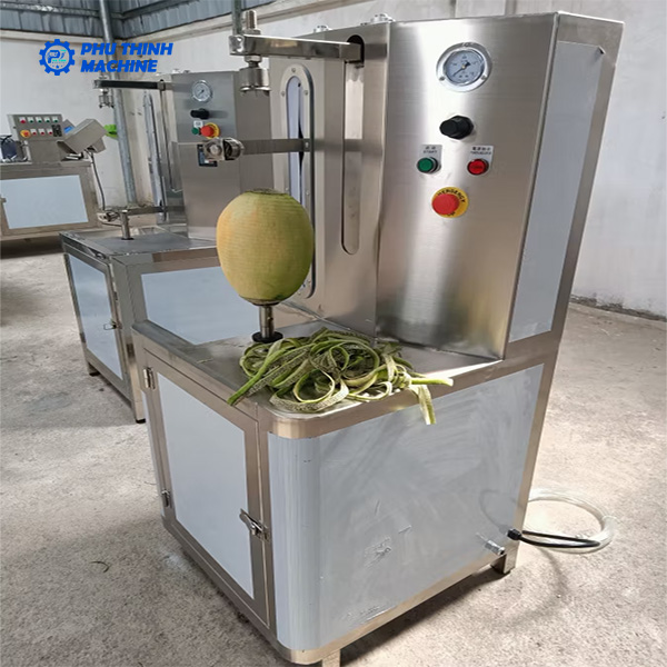 Máy gọt vỏ thơm khóm dứa 9 Máy gọt thơm khóm dứa giá rẻ nhập khẩu Phú Thịnh