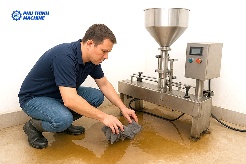 Quy trình xử lý thiết bị máy móc bị ngập nước 2 Xử lý máy móc thiết bị ngập nước cho người dùng.