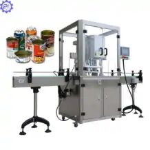 Máy viền mí lon hút chân không và bơm Nitơ